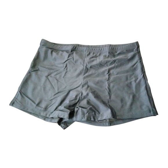 Tempt Me Bandeau 2-Piece Blouson Top High Waist Boyshorts Swimsuit Set Size 18W - Picture 4 of 14